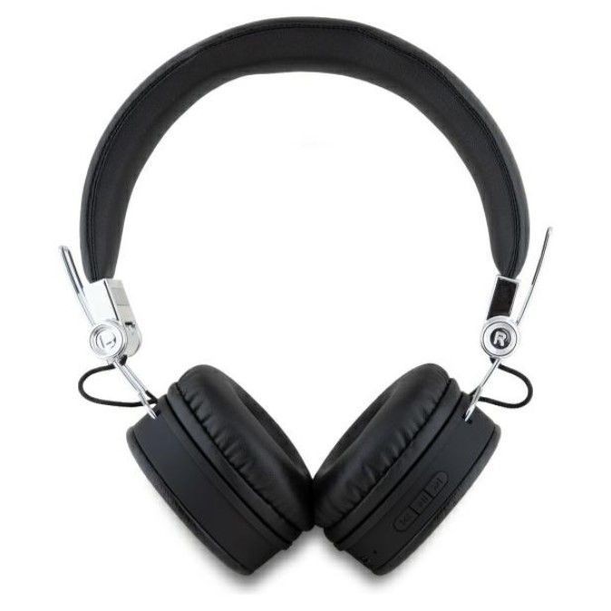 Wireless headphones Guess Bluetooth ENC GUBH70PGTSPSK Grained Classic Round Shape Black