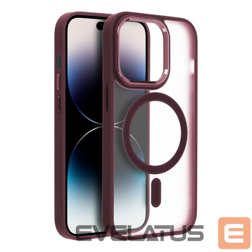 Back panel cover OEM - Case for iPhone 17 PRO MAX Matte Mag Cover compatible with MagSafe red