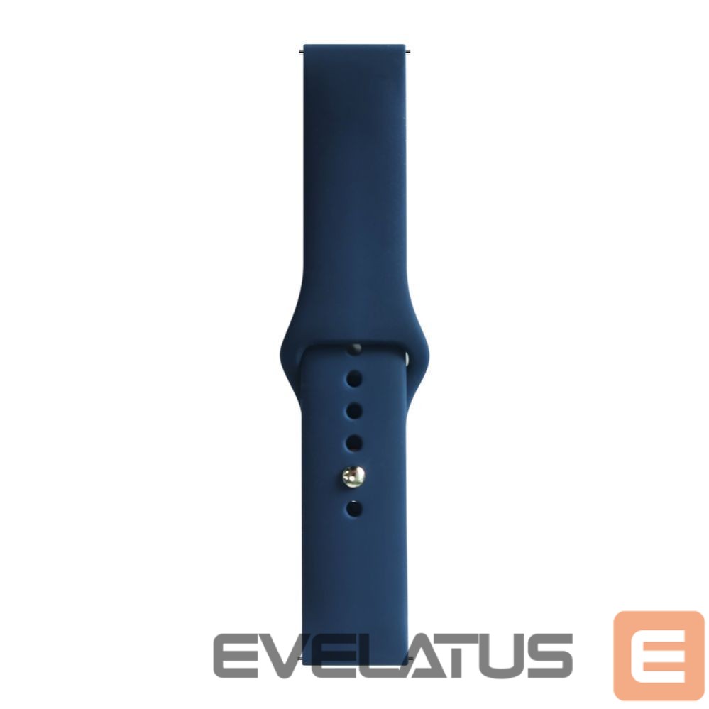 Strap Evelatus Evelatus watch 22mm Silicone Loop Watch Straps (S/M 110mm) Blue