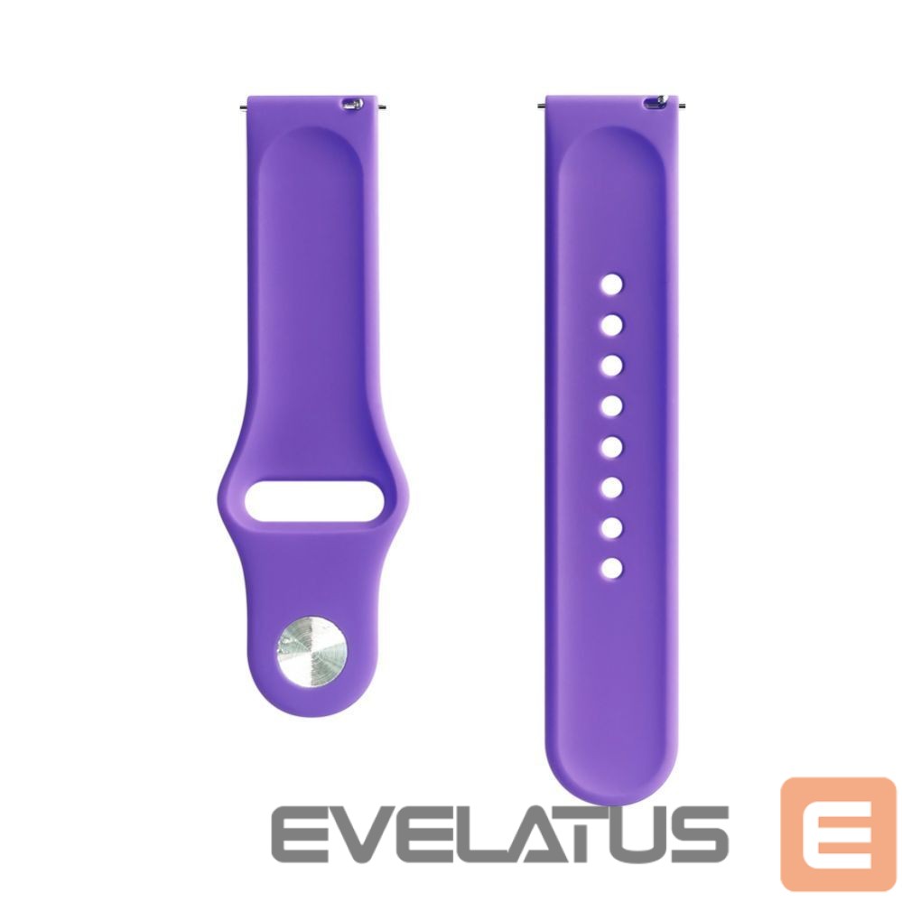 Strap Evelatus Evelatus Watch 20mm Silicone Loop Watch Straps (130mm M/L) Deep Purple