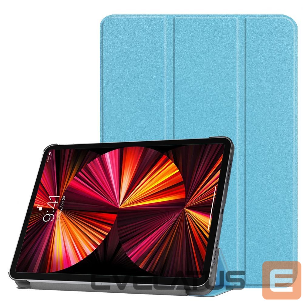 Book case iLike IdeaTab M10 Plus 10.6 3rd Gen TB125 / TB128 Tri-Fold Eco-Leather Stand Case Sky Blue
