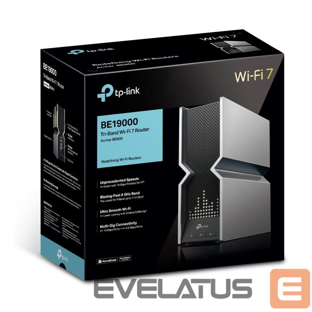 Routers TP-Link WRL ROUTER 19000MBPS WI-FI 7/TRI-BAND ARCHER BE800