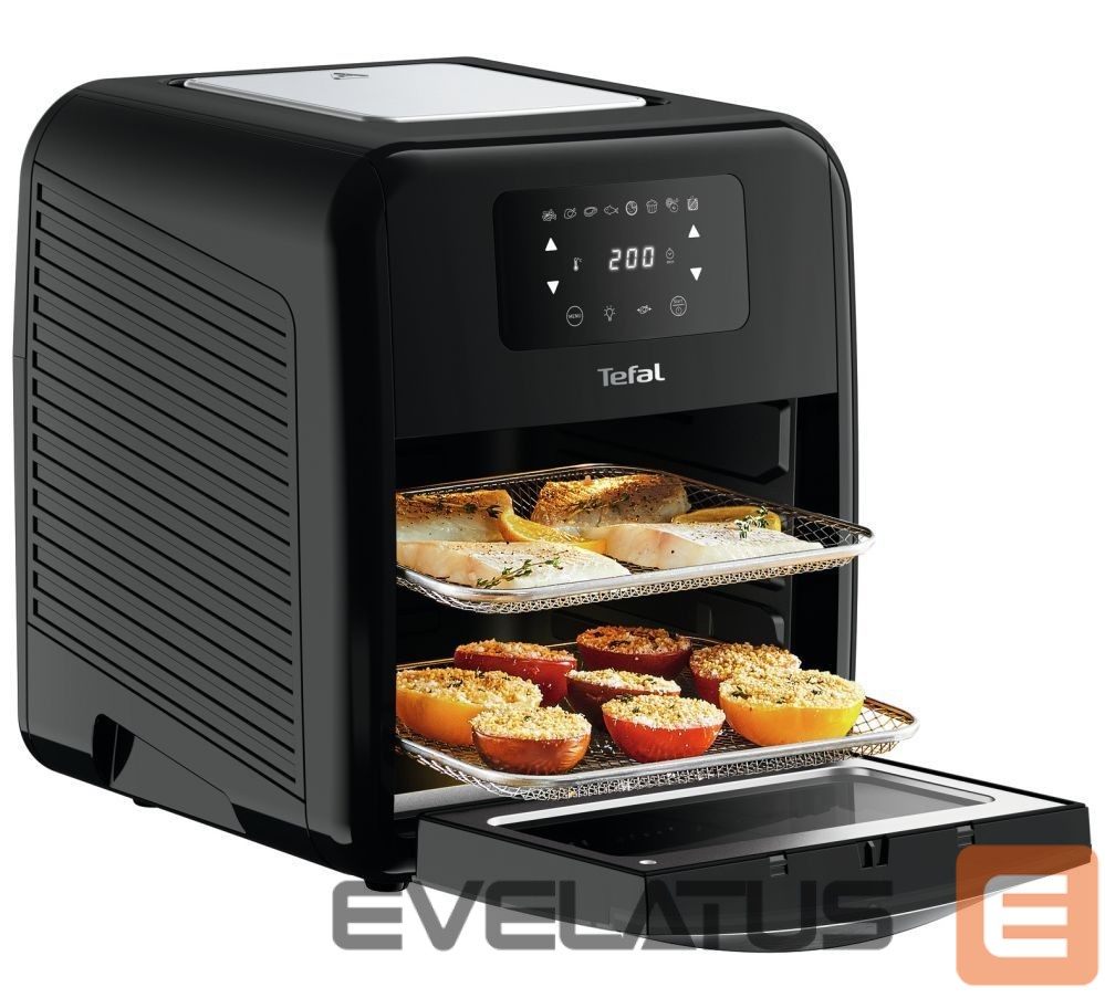 Table grill TEFAL Easy Fry Air fryer Oven and Grill FW501815 Power 2050 W, Capacity 11 L, Black