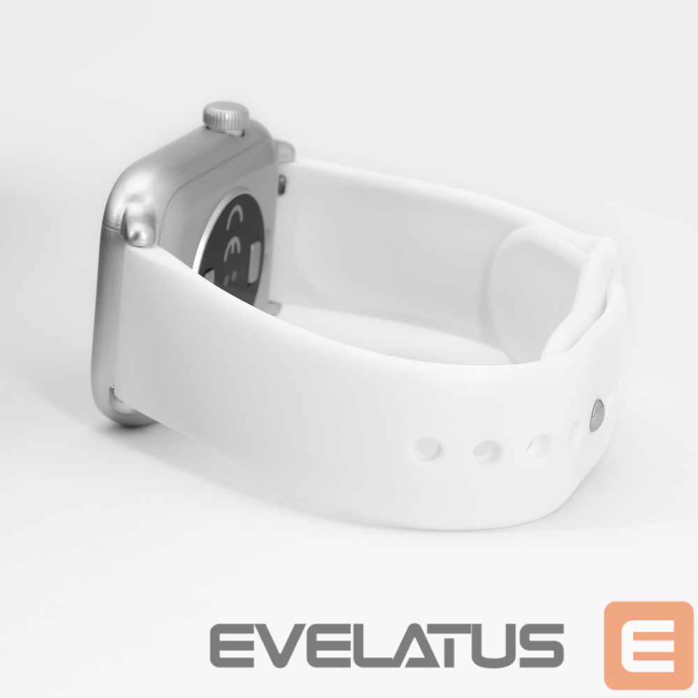Strap Connect 20mm Silicone Loop Watch Strap (130mm M/L) White