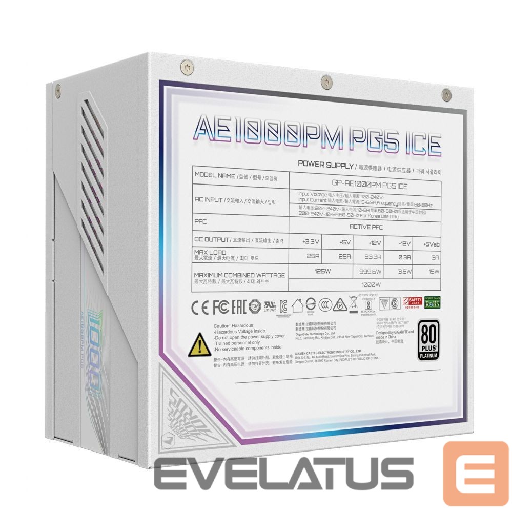 Computer components Gigabyte GIGABYTE AORUS ELITE P1000W 80+ Platinm
