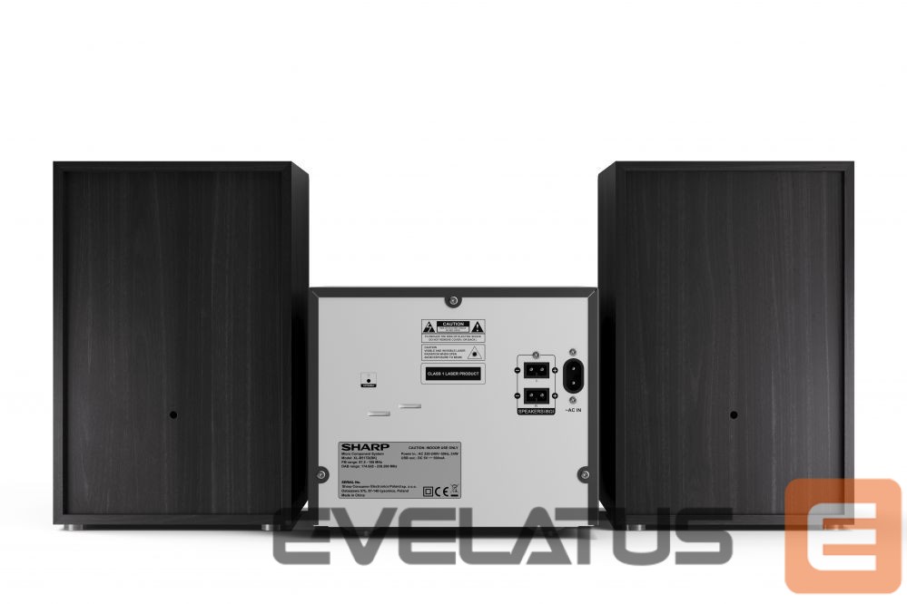 Interactive solution Sharp XL-B517D(BK) Hi-Fi Micro System, CD/FM/USB/Bluetooth v5.0, Aux-in, 45W, Black