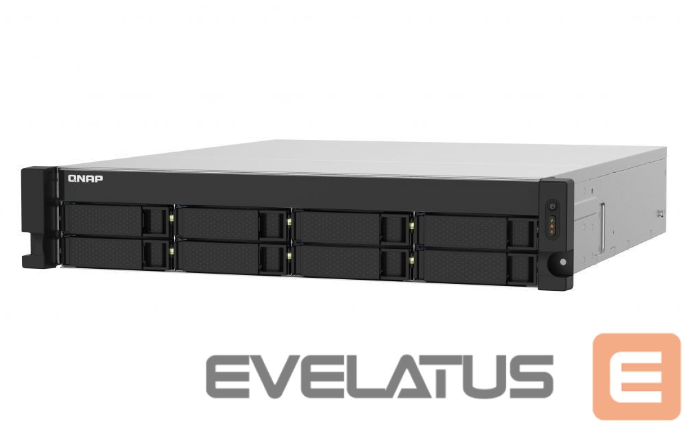 Flash drive QNAP 8-Bay NAS TS-832PXU-RP-4G Up to 8 HDD Hot-swap, AL324 ARM Cortex-A57 Quad-Core, Processor frequency 1.7 GHz, 4 GB, DDR4, 2x2.5GbE, 2x10GbE 4xUSB 3.2 Gen 1, 1xPCIe