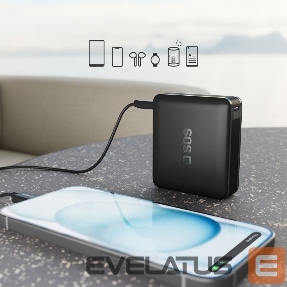 Power bank SBS Powerbank SBS TEBB10000HDPD20K 10000 mAh with Power Delivery - black
