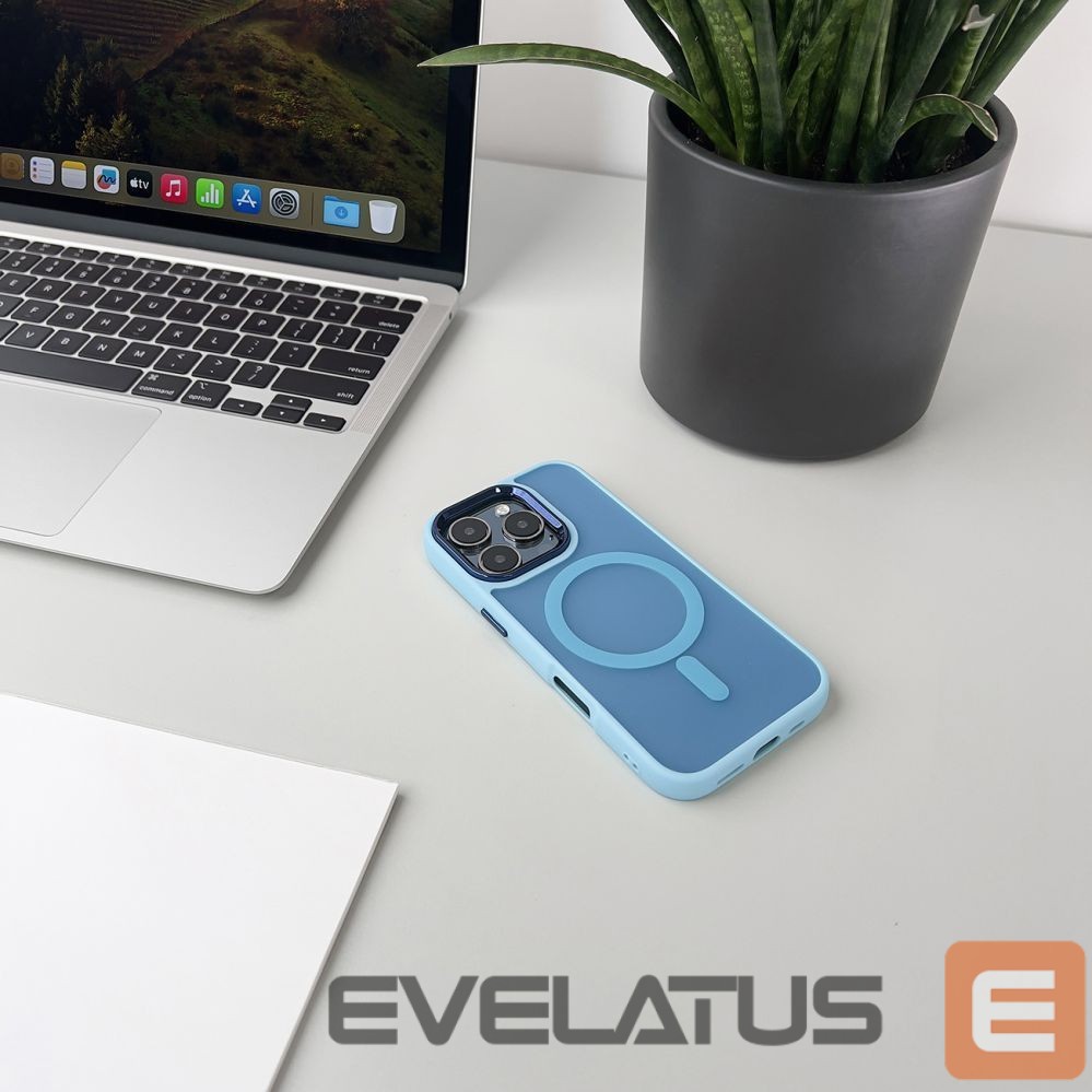 Back panel cover Wozinsky Wozinsky Fashion Case with MagSafe for Samsung Galaxy S24 FE - Blue