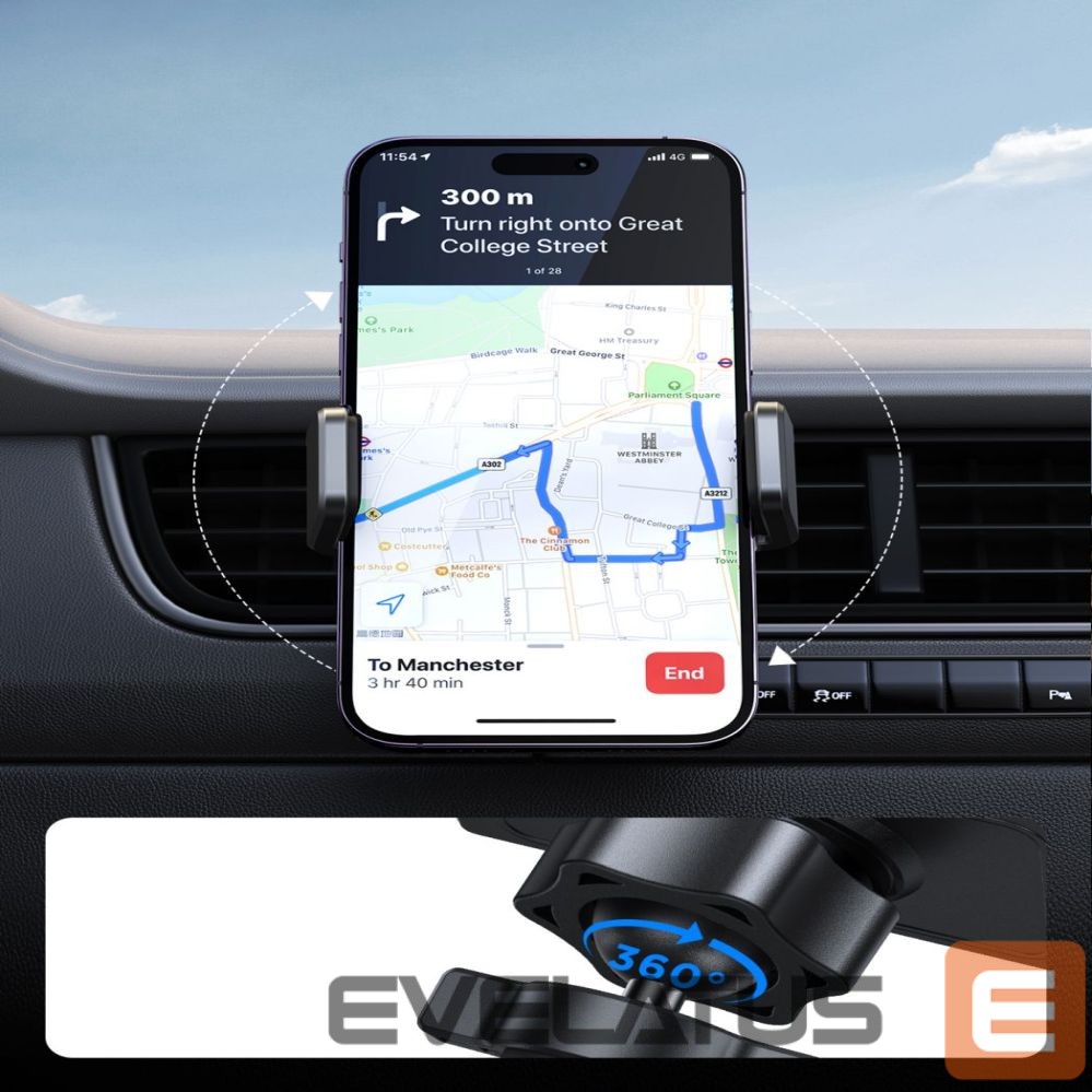 Auto holder Joyroom Joyroom car phone holder for air vent black (JR-ZS377)
