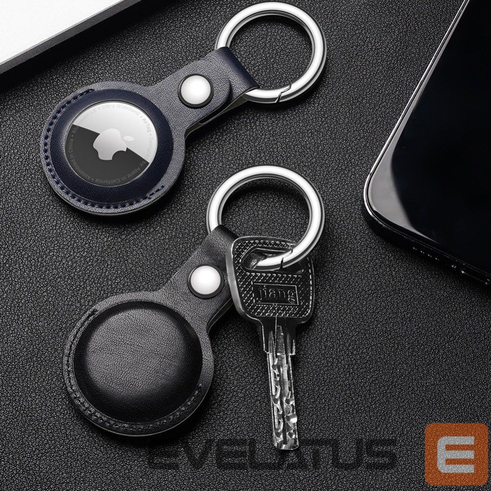 Smart tag accessories Dux Ducis - Dux Ducis 4pcs set Silicone flexible cover keychain loop case for Apple AirTag (Black / Green / Pink / Blue)