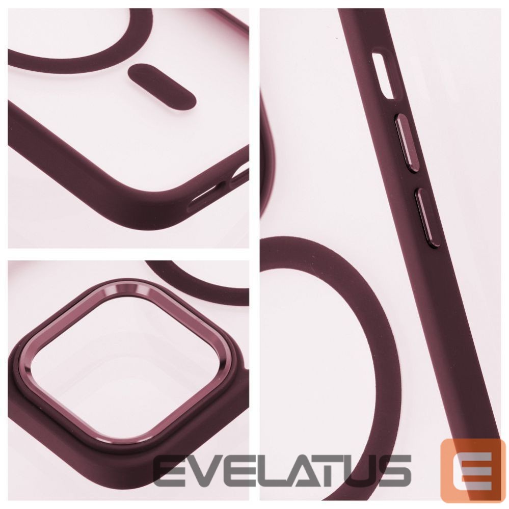 Back panel cover OEM - Case for iPhone 17 PRO MAX Matte Mag Cover compatible with MagSafe red