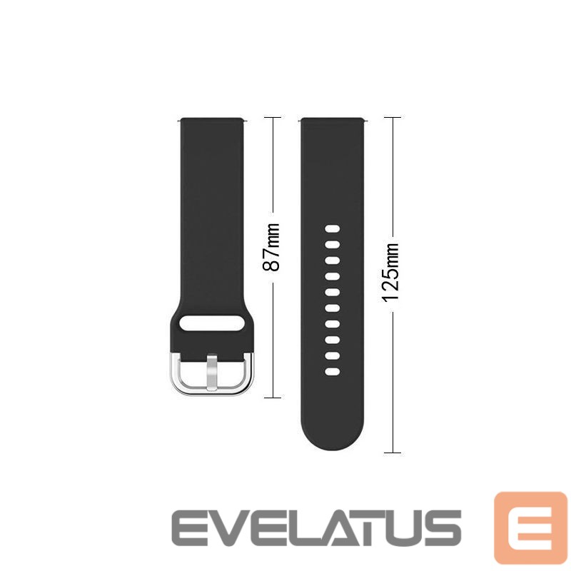 Strap Hurtel Silicone Strap TYS band for Samsung Galaxy Watch 40 / 41 / 42 / 43 / 44 mm - gray