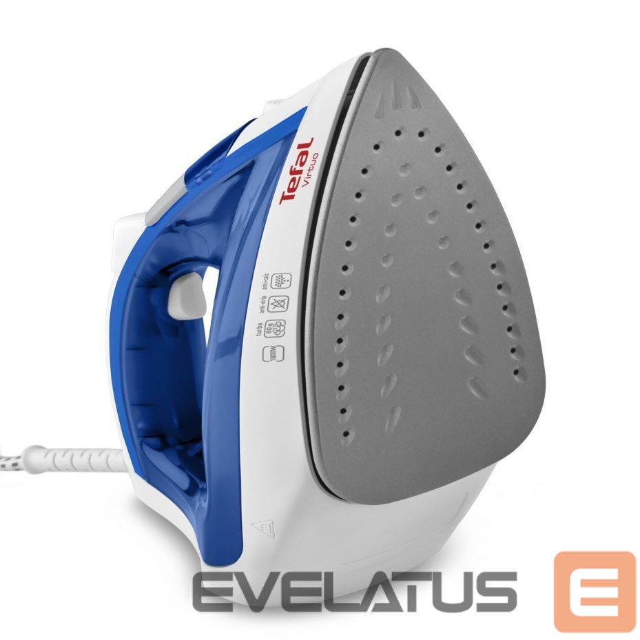Iron TEFAL Virtuo FV1711 Ferro a vapore Durilium 1800W Viola, Bianco ferro da stiro