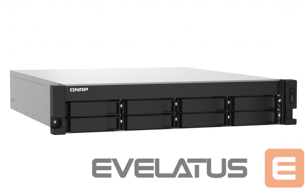 Flash drive QNAP 8-Bay NAS TS-832PXU-RP-4G Up to 8 HDD Hot-swap, AL324 ARM Cortex-A57 Quad-Core, Processor frequency 1.7 GHz, 4 GB, DDR4, 2x2.5GbE, 2x10GbE 4xUSB 3.2 Gen 1, 1xPCIe