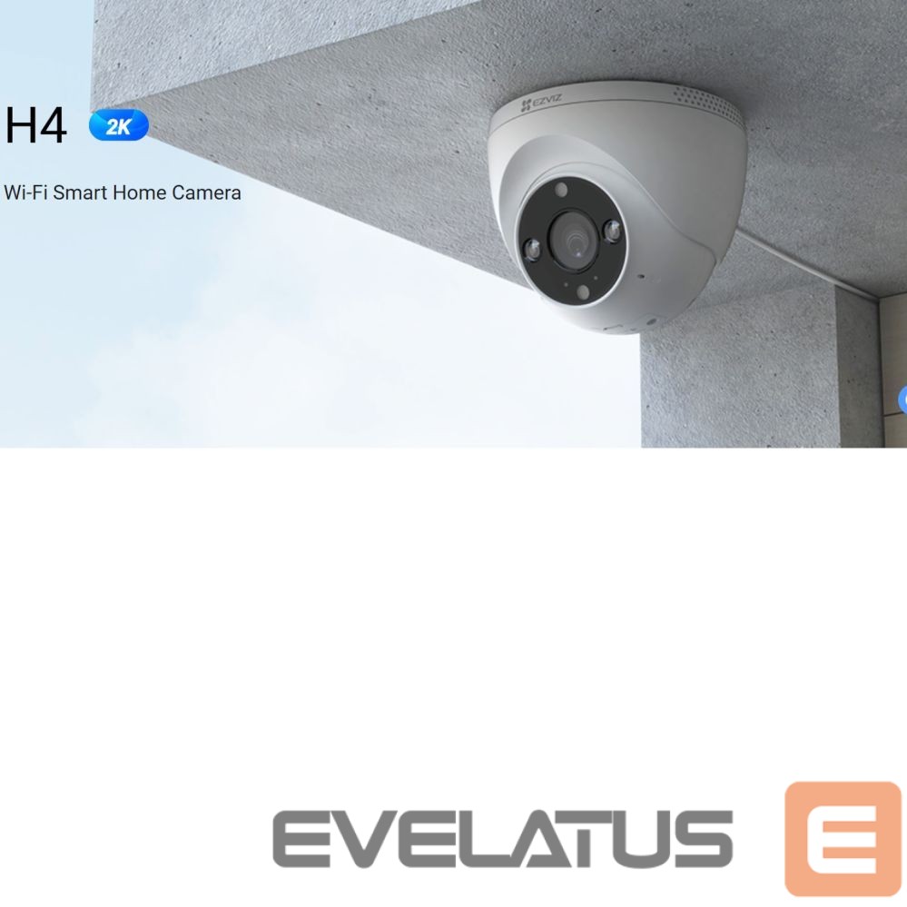 IP-kamera EZVIZ Ezviz H4 CS-H4 3MP 2K Outdoor IP67 Smart Home security camera MicroSD / Night vision White