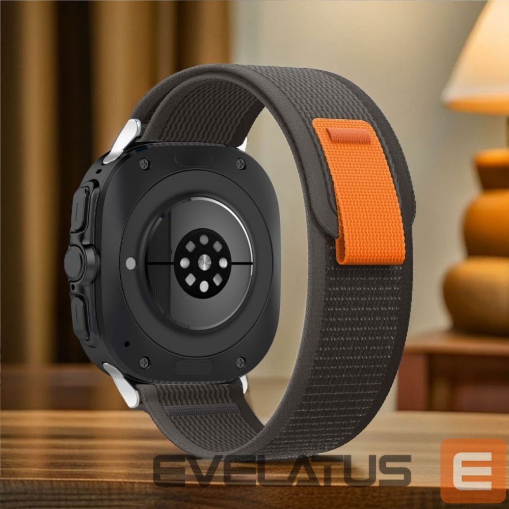 Strap Tech-Protect Tech-Protect Nylon Strap for Samsung Galaxy Watch Ultra (47mm) - Black/Orange