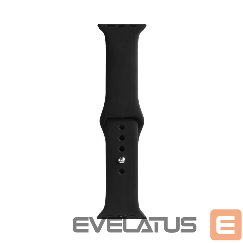 Strap Evelatus Evelatus Apple Watch 42/44/45mm Silicone Loop Watch Straps (140mm M/L) Black