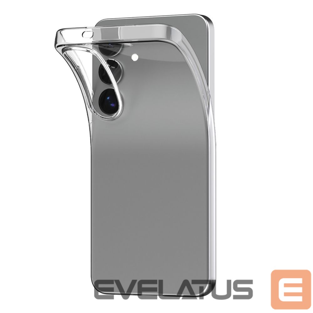 Back panel cover Puro Silicone Case Puro 03 Nude for Samsung Galaxy S25 - Transparent