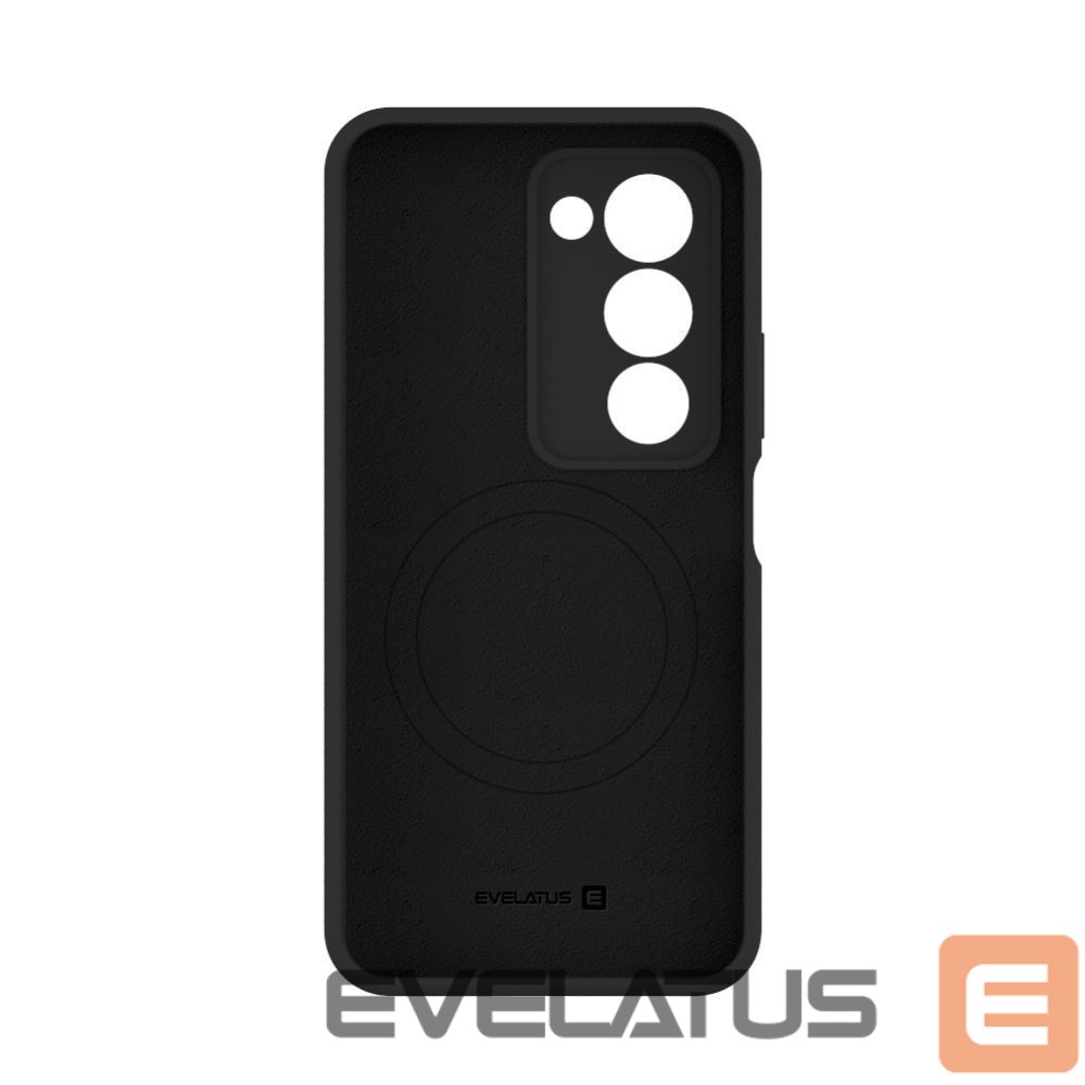 Back panel cover Evelatus Xiaomi Redmi 15 4G Premium Magnetic Soft Touch Silicone Case Black