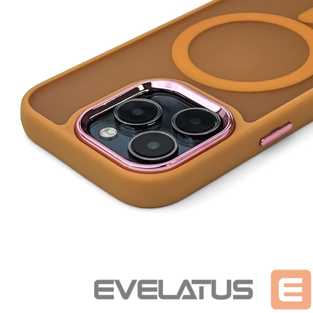 Back panel cover Wozinsky Wozinsky Fashion Case MagSafe for Samsung Galaxy S25 - orange
