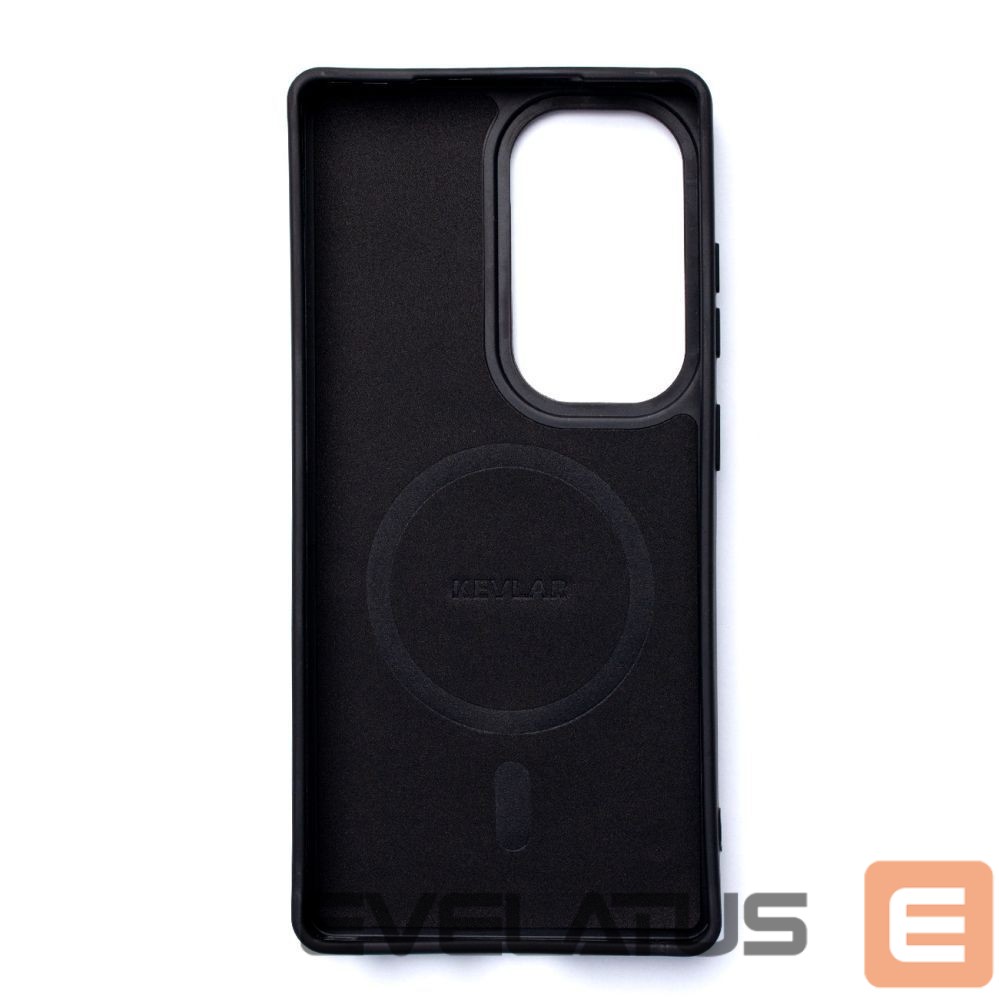 Back panel cover Wozinsky Wozinsky Carbon Fiber Case with MagSafe for Samsung Galaxy S25 - Black