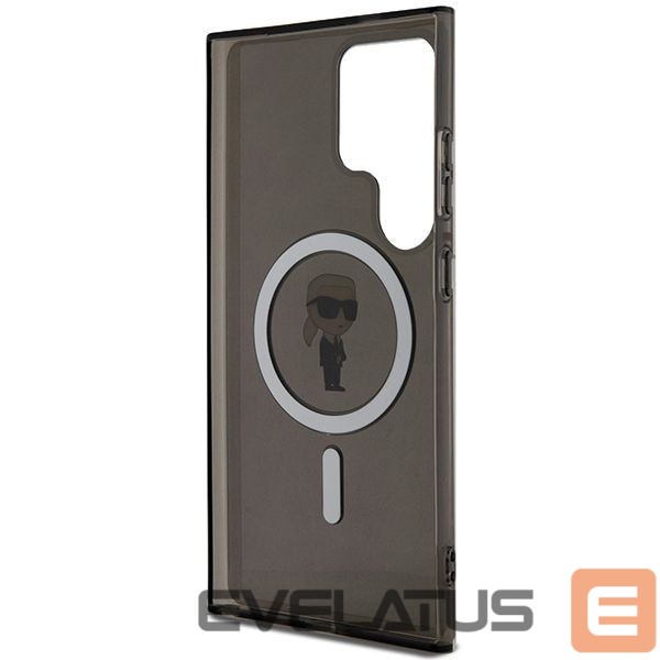 Back panel cover Karl Lagerfeld Karl Lagerfeld IML Ikonik MagSafe Case for Samsung Galaxy S24 Ultra - Black