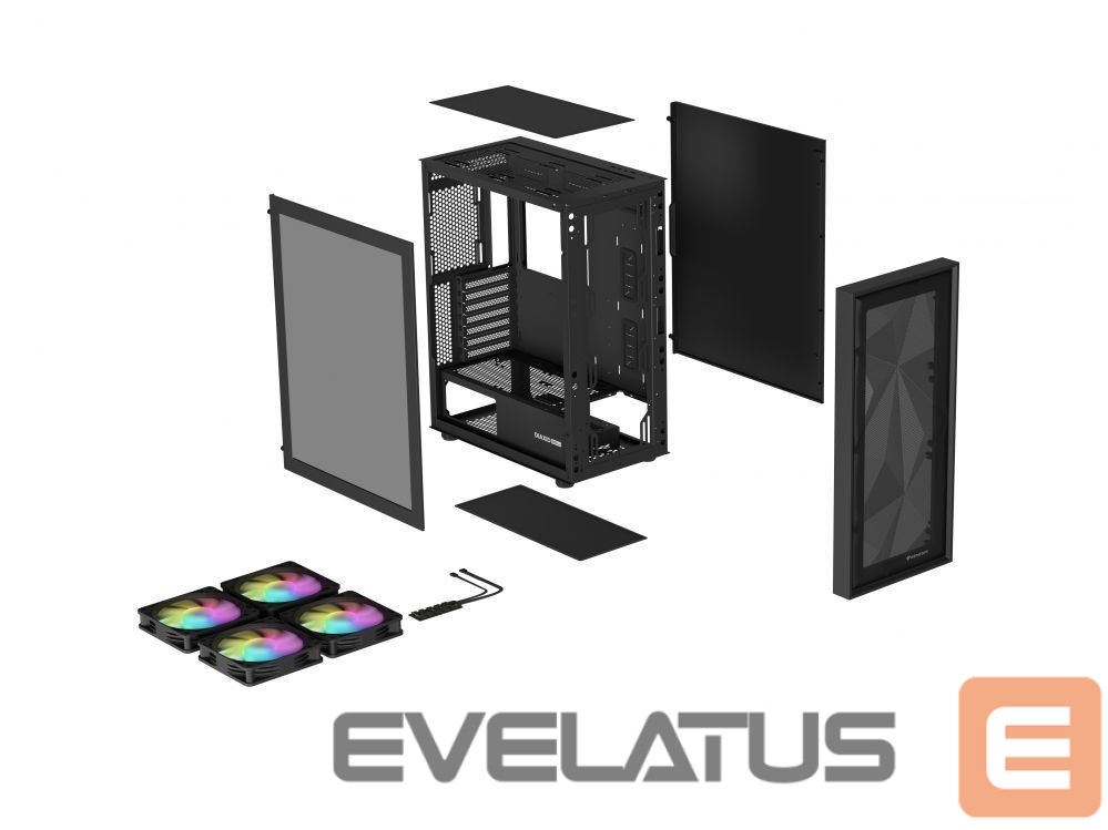 Computer components Natec NATEC Genesis PC Case Diaxid 605 black