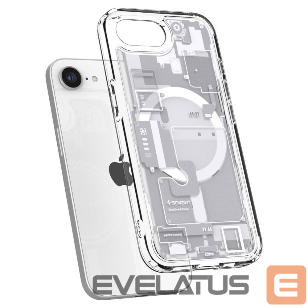 Back panel cover Spigen Spigen Ultra Hybrid MagSafe Case for iPhone 16e Zero One - White