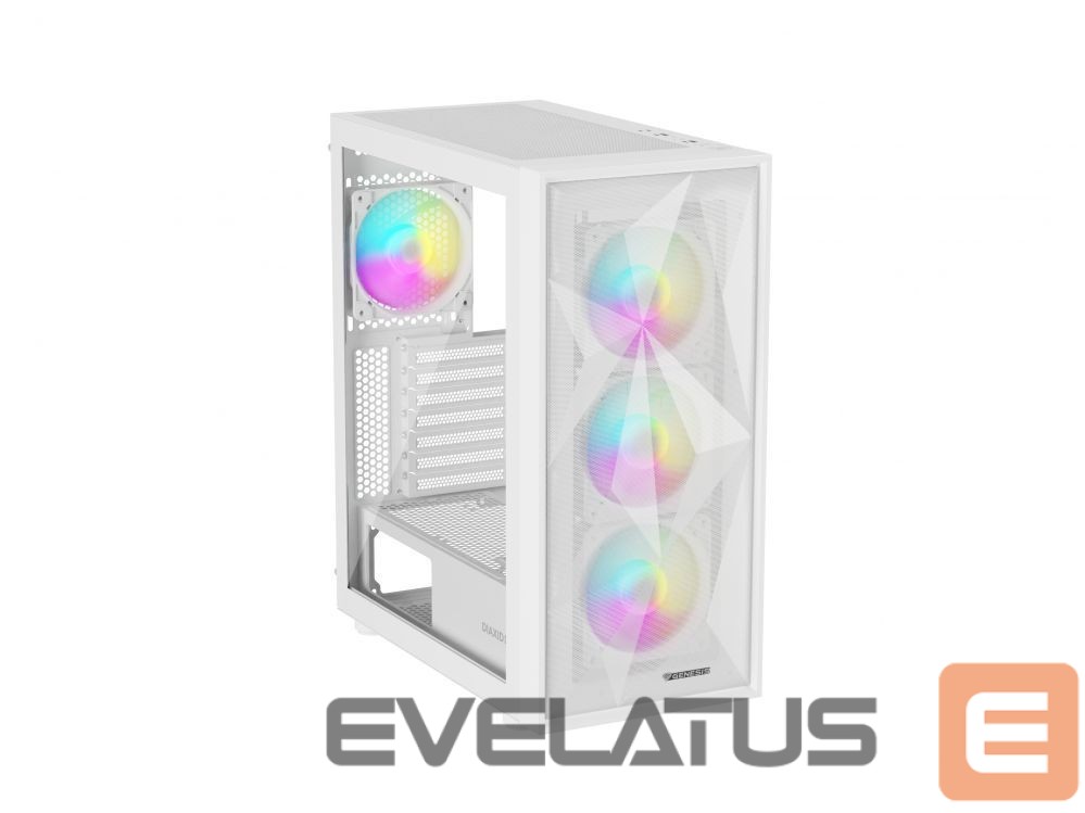 Computer components Natec NATEC Genesis PC Case Diaxid 605 white