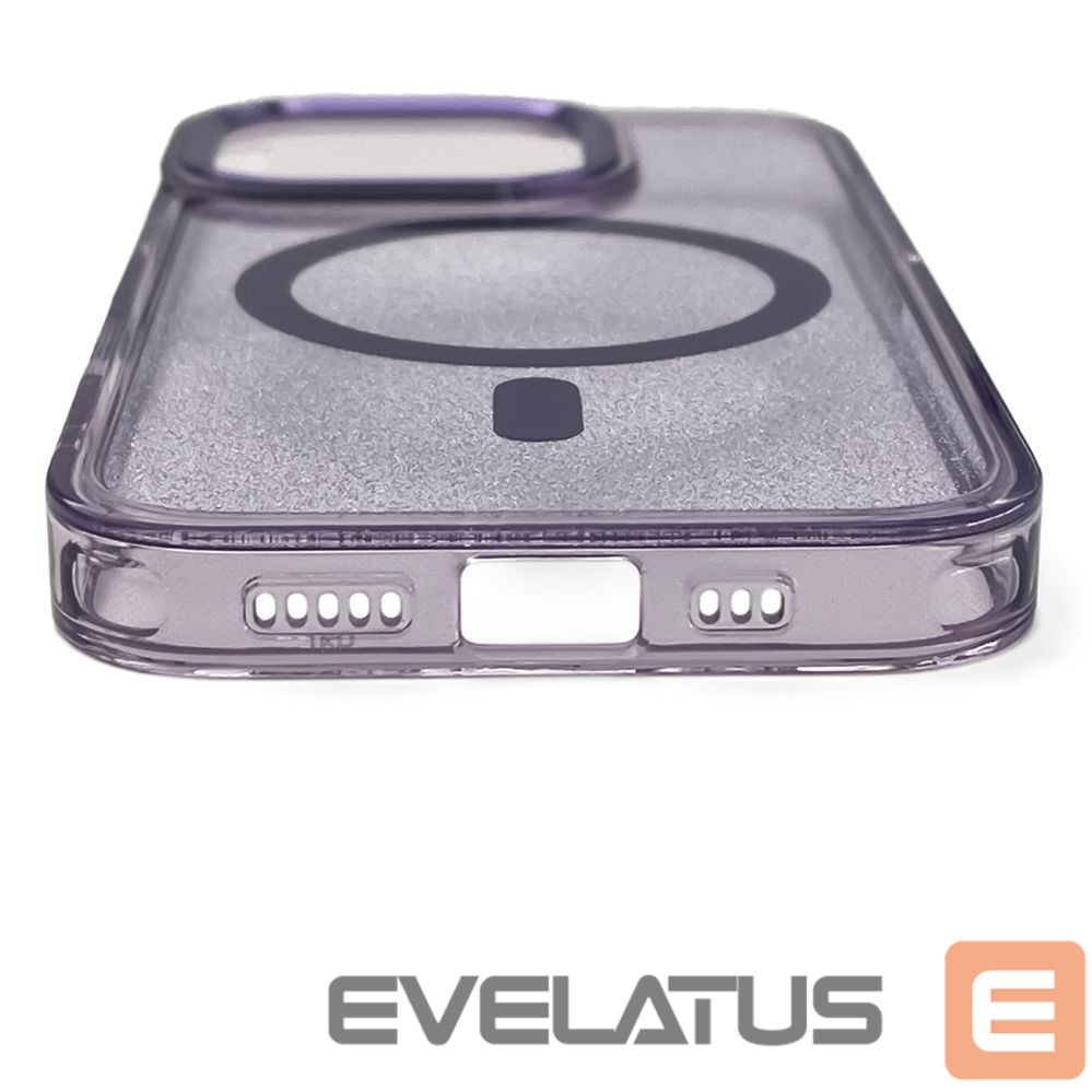 Back panel cover Wozinsky Wozinsky Glitter Case MagSafe for Samsung Galaxy S24 FE - Purple with Glitter