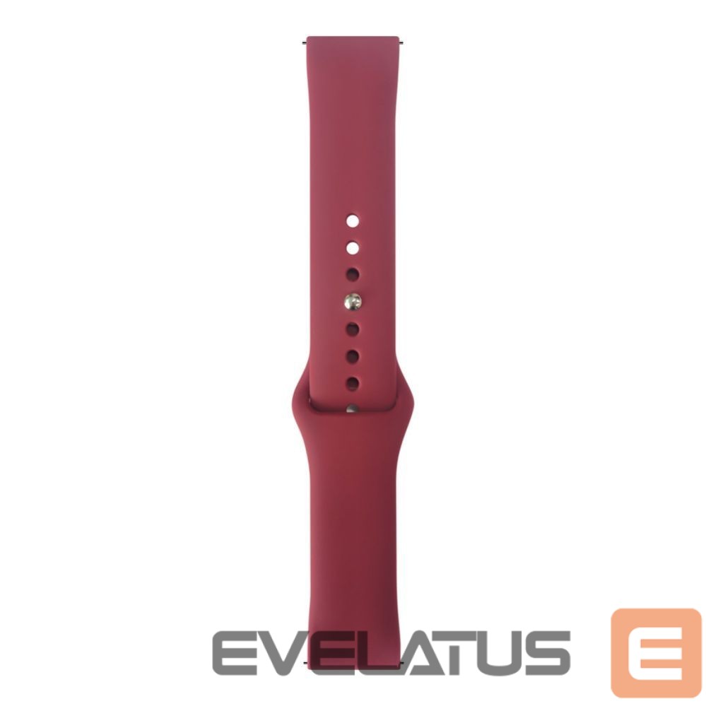 Strap Evelatus Evelatus Watch 22mm Silicone Loop Watch Straps (130mm M/L) Plum