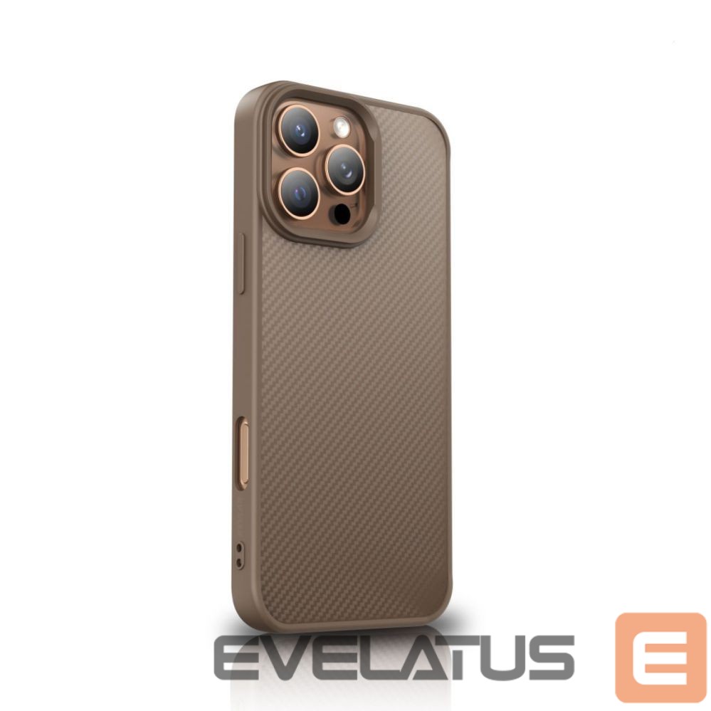 Back panel cover Wozinsky Wozinsky Carbon Fiber Case with MagSafe for Samsung Galaxy S25 - Brown