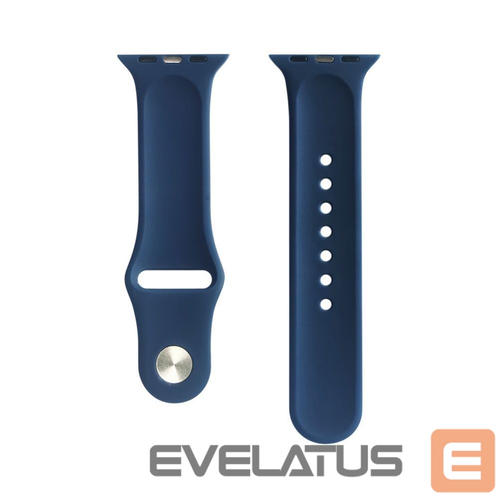 Strap Evelatus Apple Watch 42/44/45mm Silicone Loop Watch Straps (S/M 110mm) Blue