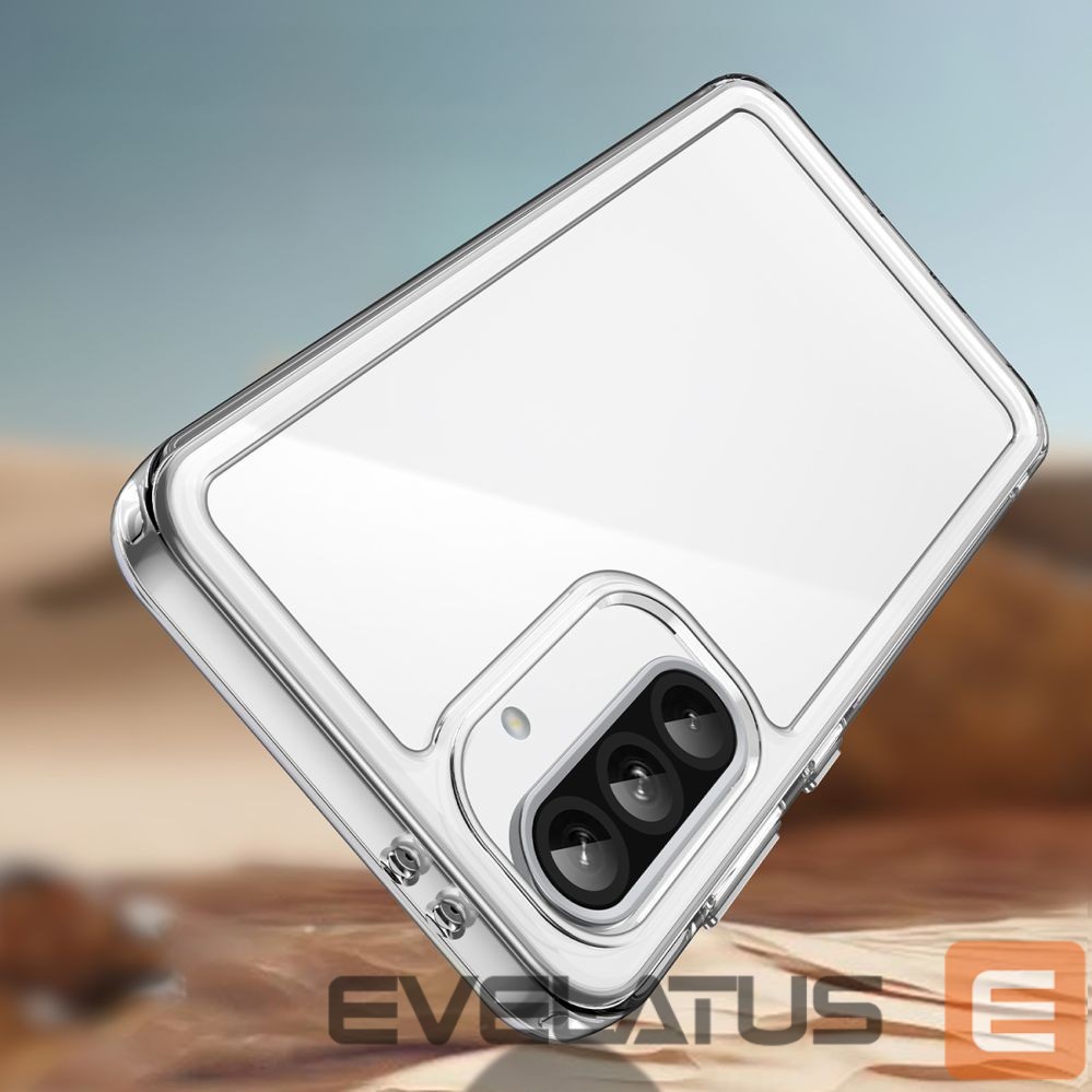 Back panel cover Hurtel Outer Space Case for Samsung Galaxy A26 Cover with Flexible Frame - Transparent