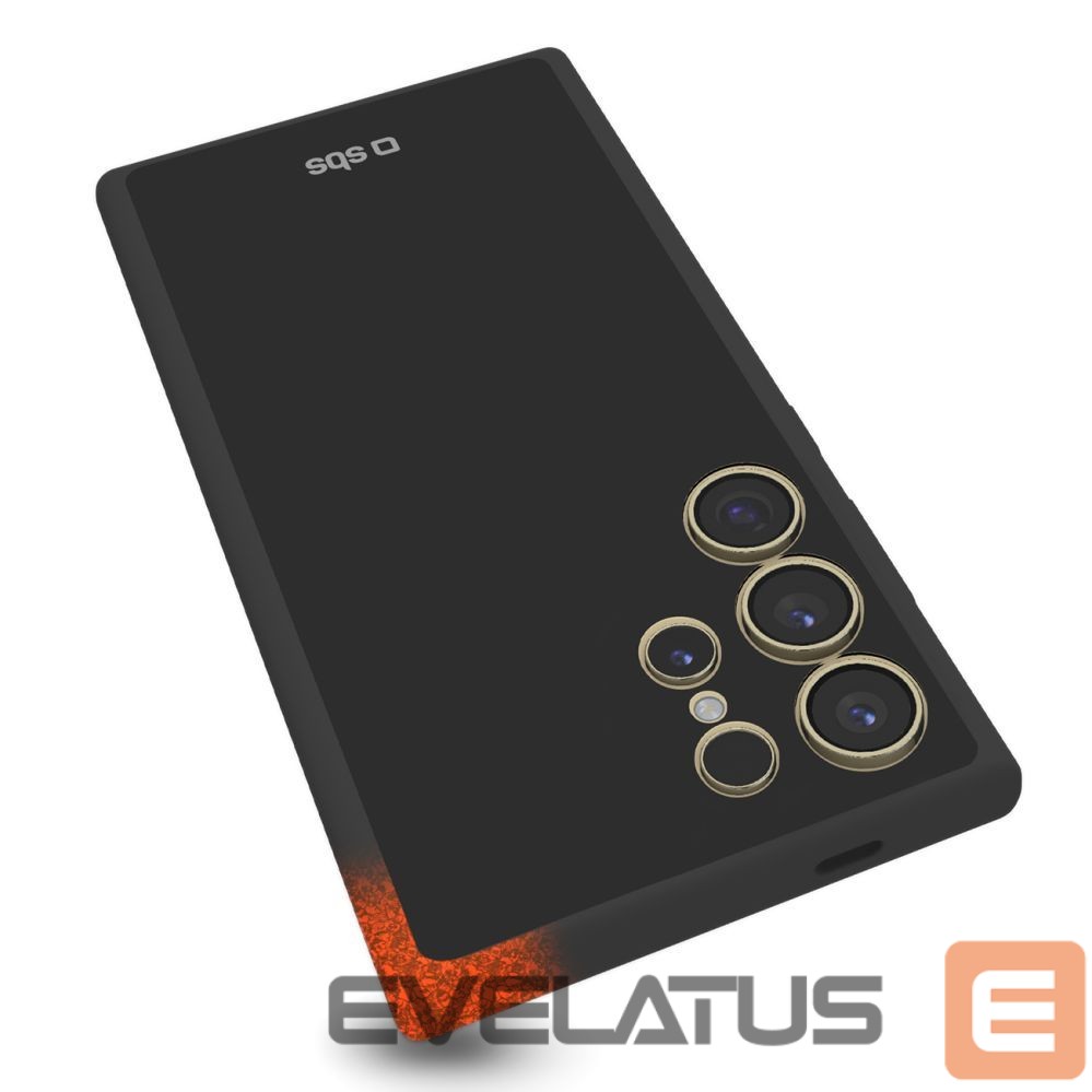 Back panel cover SBS SBS Full Active D3O case for Samsung Galaxy S24 Ultra - black