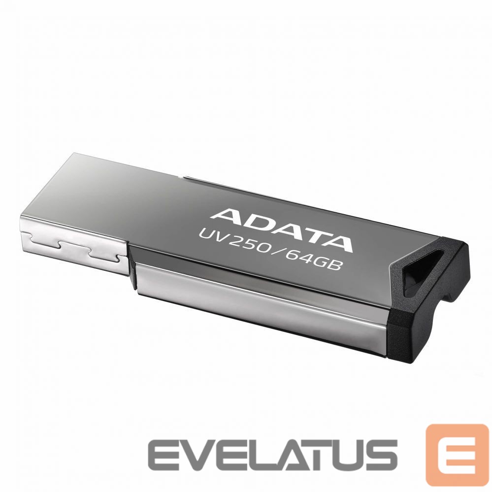 Flash drive ADATA USB Flash Drive UV250 64 GB, USB 2.0, Silver