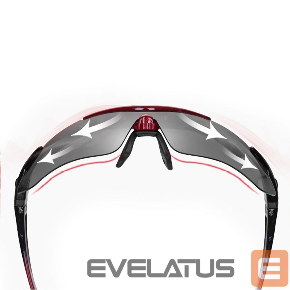 Bicycle accessory Rockbros Rockbros 10001 polarizing cycling glasses - black and red