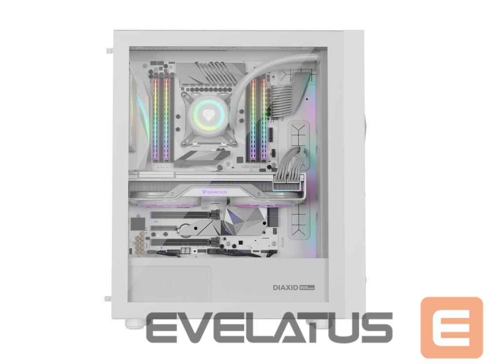 Computer components Natec NATEC Genesis PC Case Diaxid 605 white