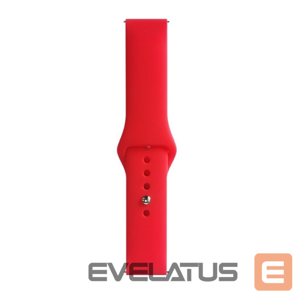 Strap Evelatus Evelatus Watch 20mm Silicone Loop Watch Straps (130mm M/L) Red