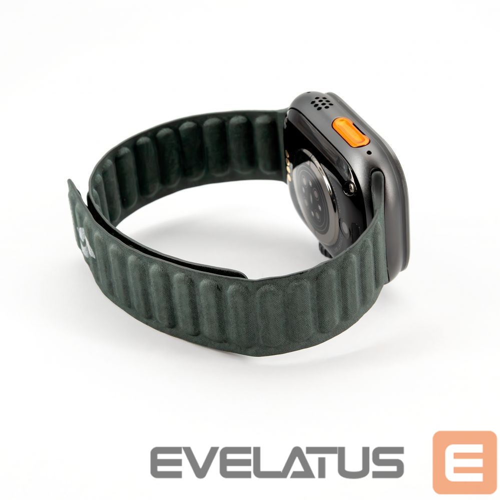 Strap Connect Watch 38/40/41mm Fine woven twill magnetic chain Watch Straps Green