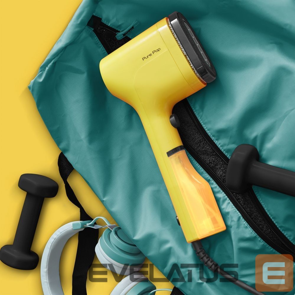 Steam cleaners TEFAL DT2026E1 Handheld Garment Steamer Pure Pop, Power 1300W, Water tank 0.07 L, Yellow