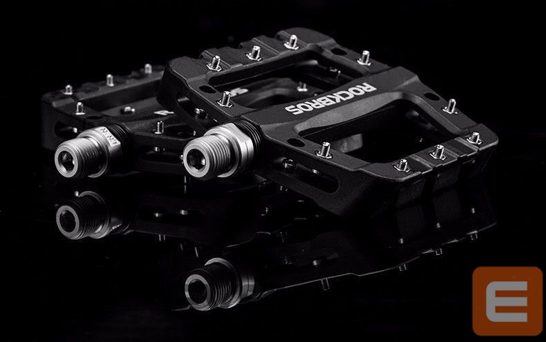 Bicycle accessory Rockbros Rockbros 2017-12CBK Nylon Bicycle Pedal Set - Black