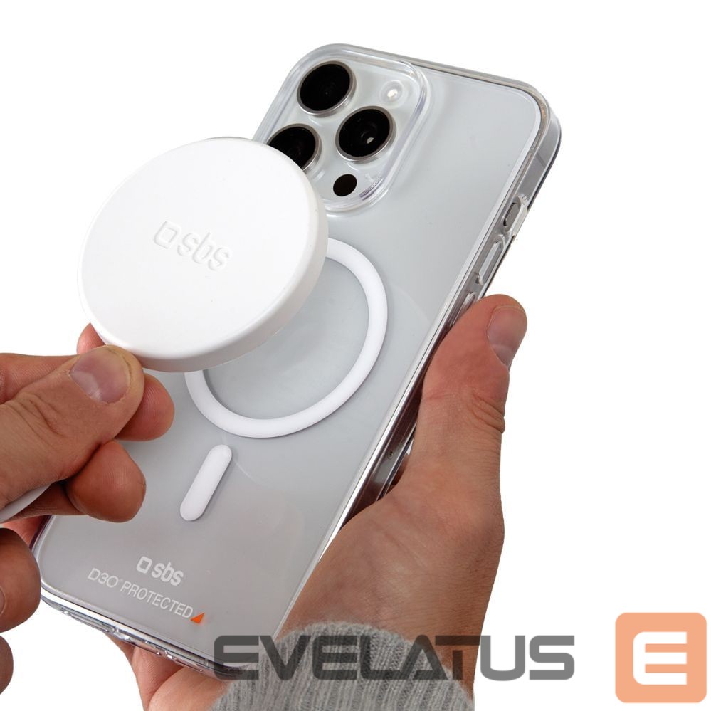Back panel cover SBS SBS D3O MagSafe Case for iPhone 14 Pro Max - Clear