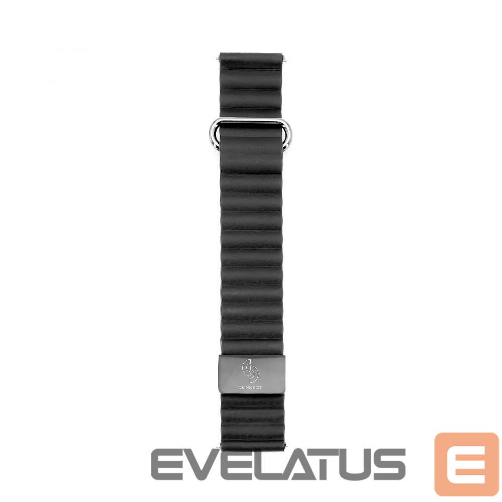 Strap Connect 20mm Cortical back buckle magnetic suction Watch Straps (130mm M/L) Black