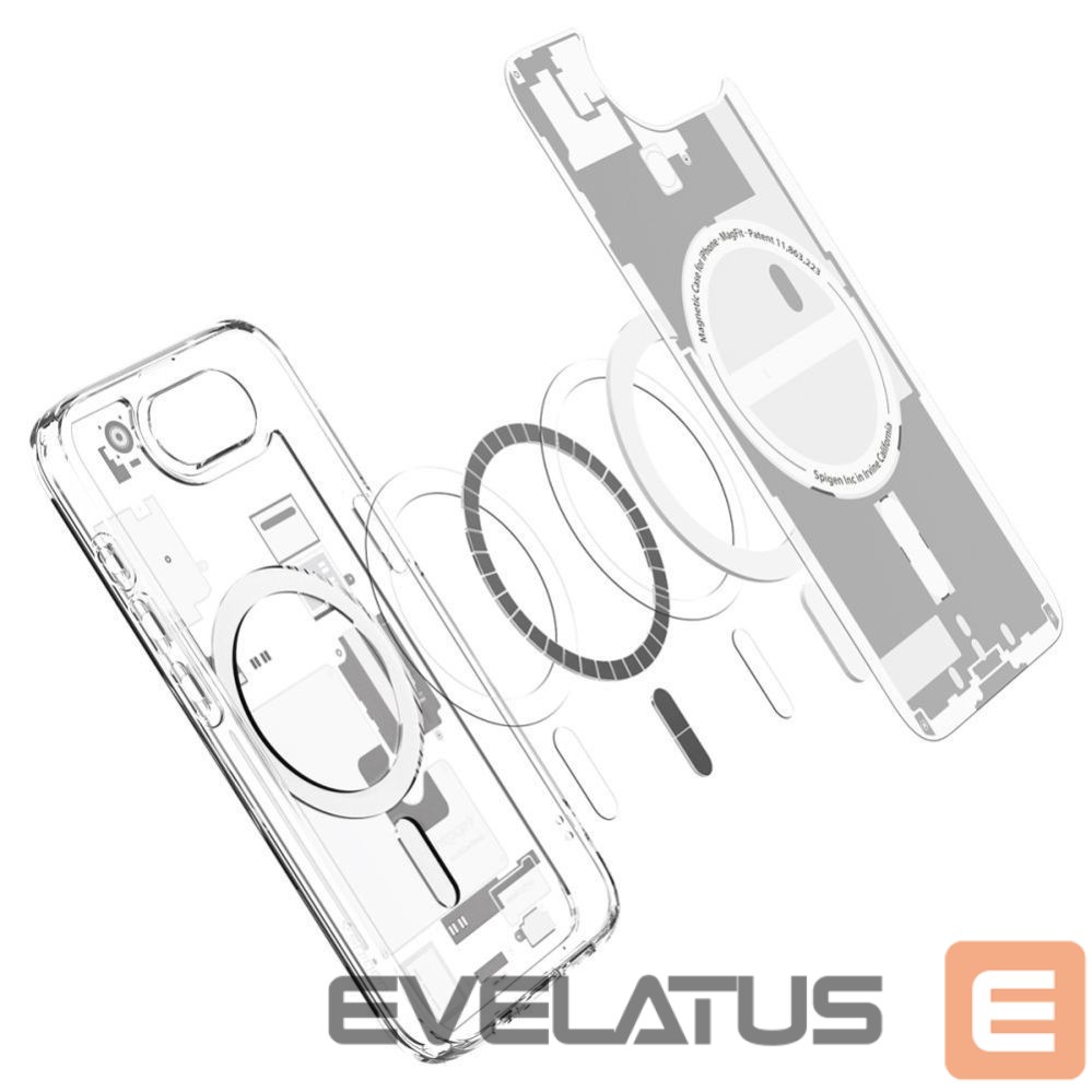 Back panel cover Spigen Spigen Ultra Hybrid MagSafe Case for iPhone 16e Zero One - White