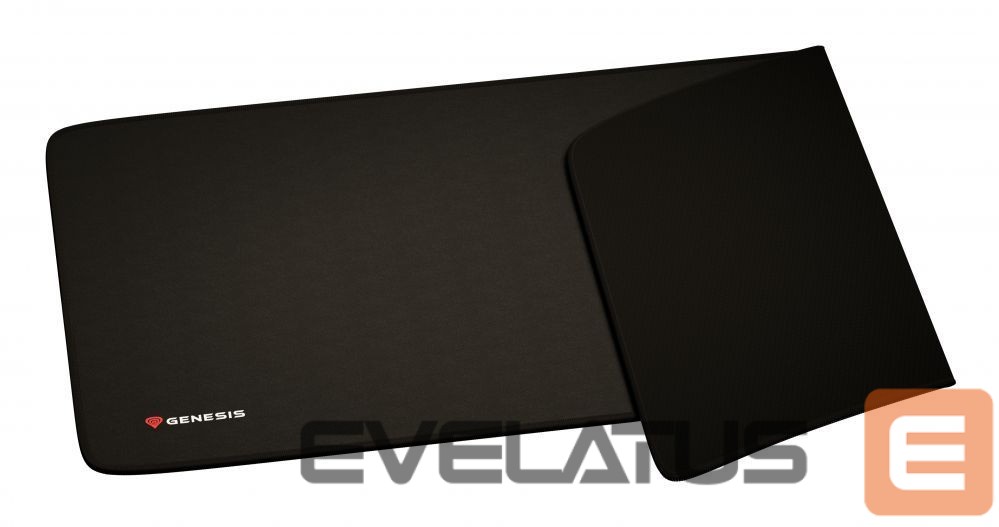 Computer mouse Genesis Carbon 500 Maxi Logo Mouse pad, 450 x 900 x 2.5 mm, Black