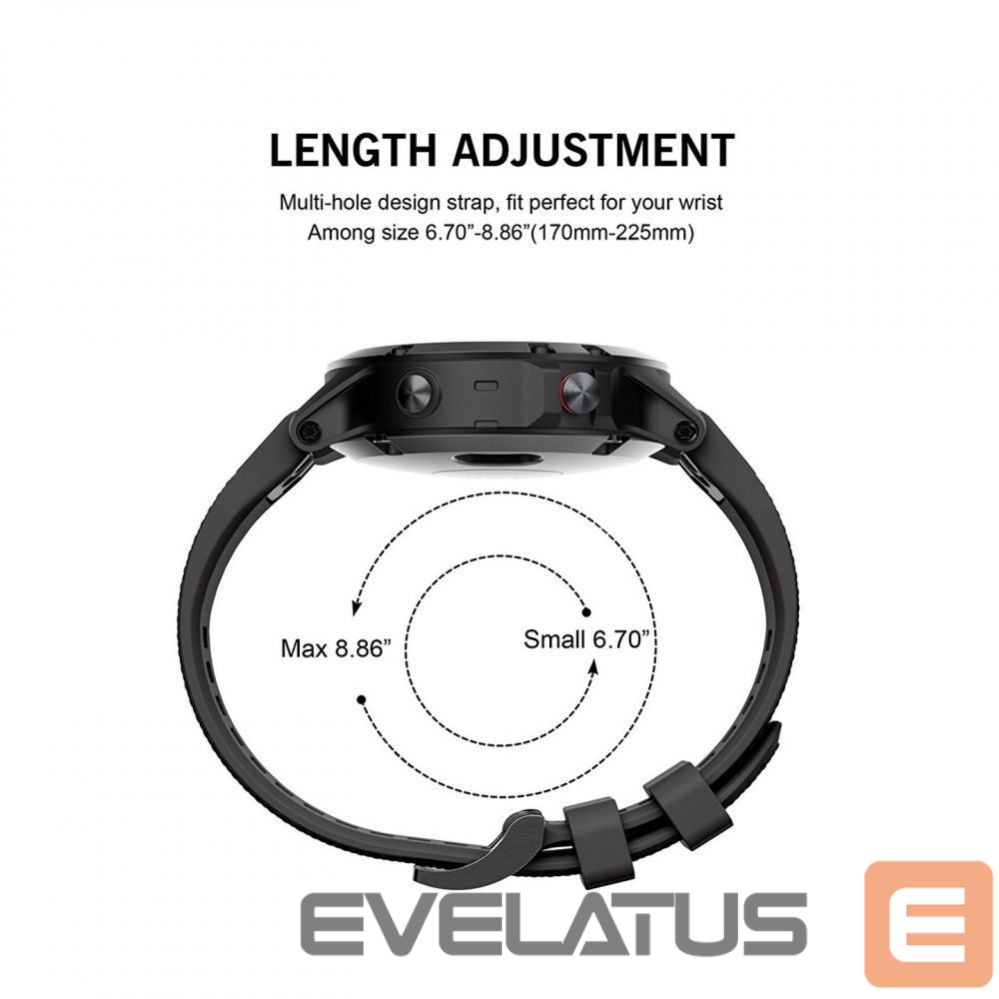 Strap Tech-Protect Tech-Protect Smooth case for Garmin Fenix 5 / 6 / 6 Pro / 7 - black