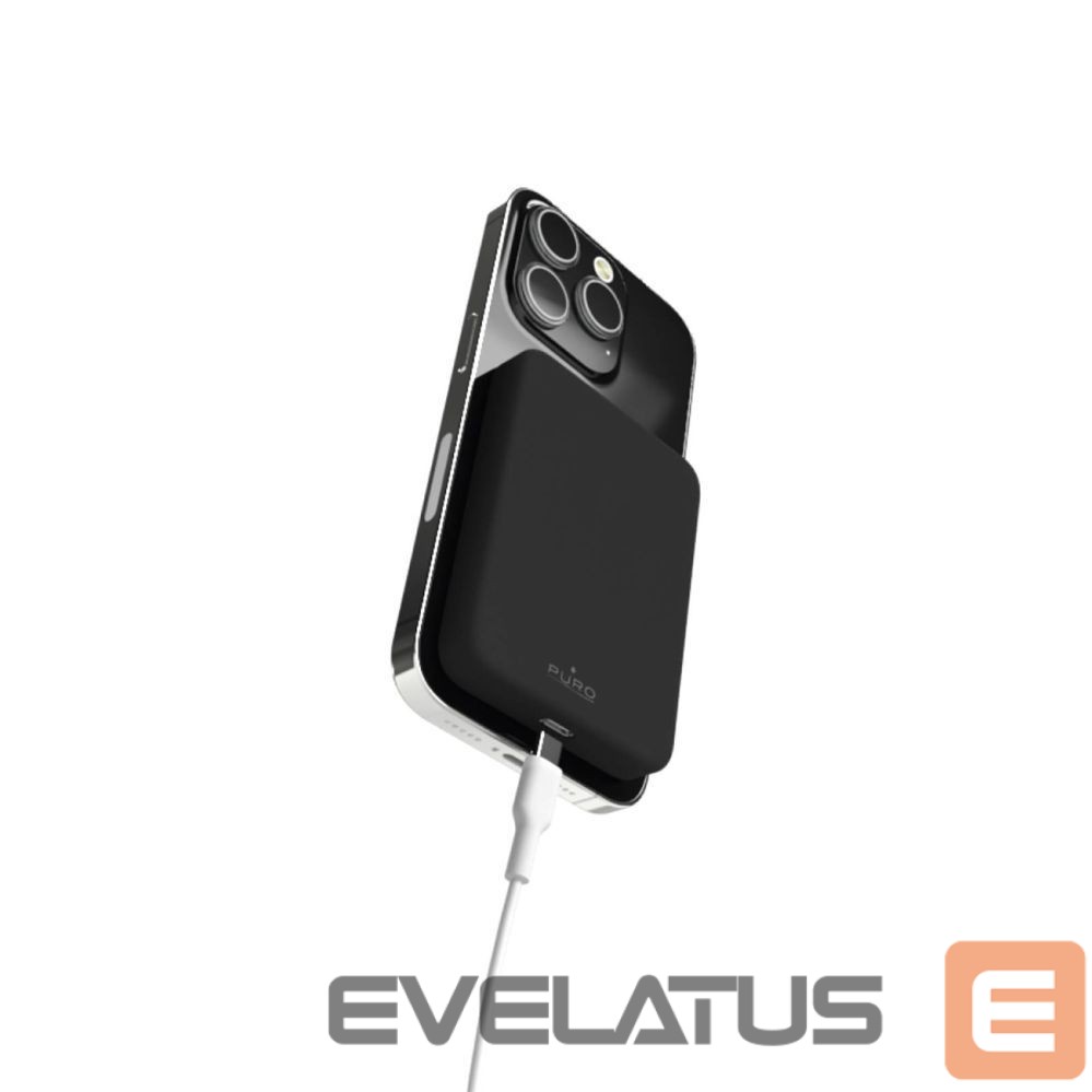 Power bank Puro Elektrik Puro Mini Power Mag 4200mAh Power Bank with MagSafe USB-C - Black