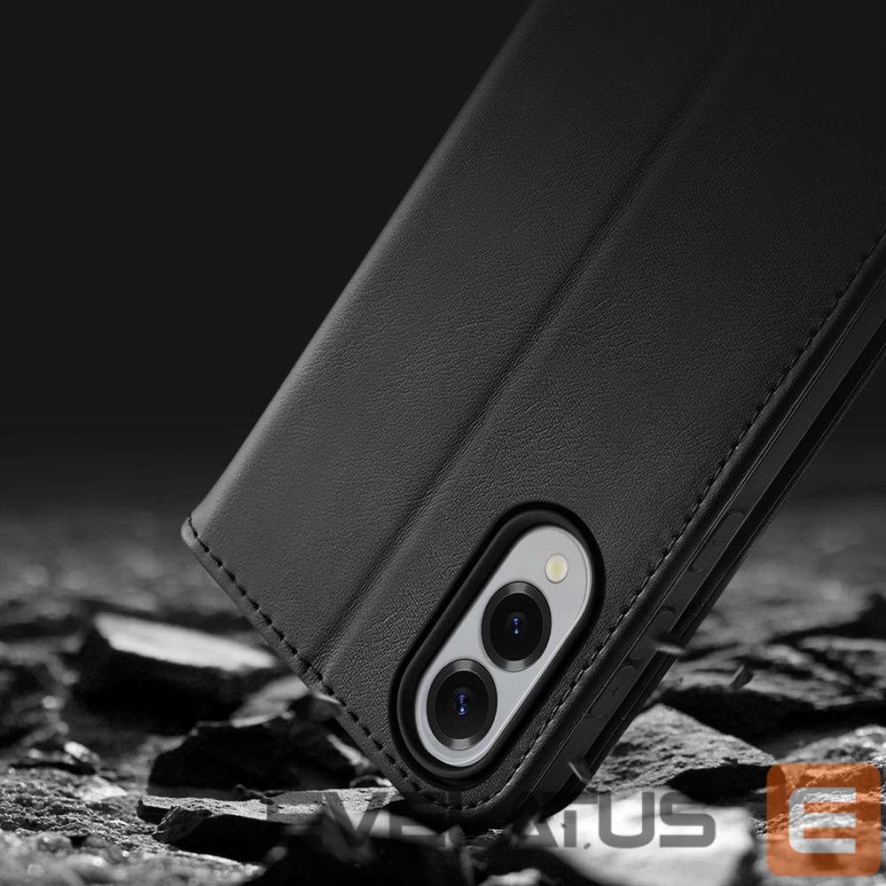 Back panel cover Dux Ducis Dux Ducis Hivo Samsung Galaxy S25 Edge Case with Flip and RFID Protection - Black